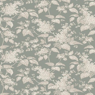 Boråstapeter Syren Wallcovering In Olive For Sale