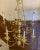 Early 20th Century Vintage Thomas Industries 2- Tier 10 Light Williamsburg Style Chandelier For Sale - Image 5 of 5