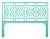 Coastal Tulum Headboard King - Turquoise For Sale - Image 3 of 3