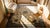 Textile Exceptional Floral Pattern on a Beige Open Field and Navy Border Antique Chinese Peking Rug For Sale - Image 7 of 9