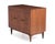 1960s Ramseur Furniture Mid Century Walnut Brass Diamond Front Cabinet Credenza Unmarked For Sale - Image 5 of 14