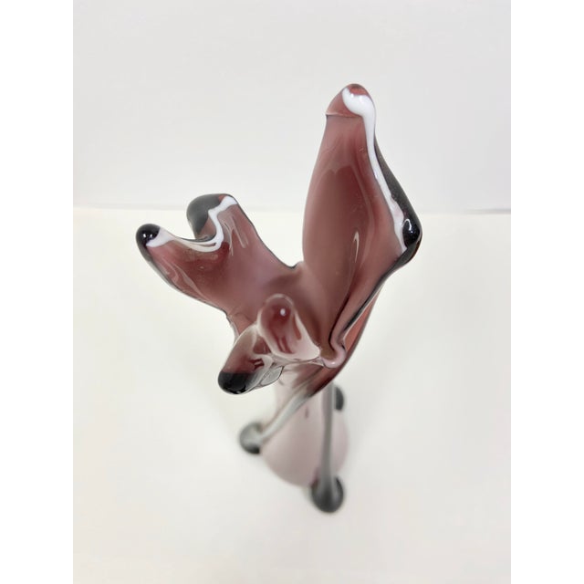 Italian Purple Swung Art Glass Vase Chairish