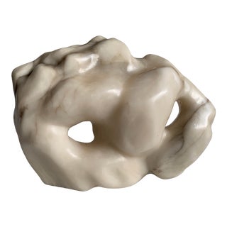 1970s Richard Connelly Abstract Alabaster Torso Sculpture For Sale