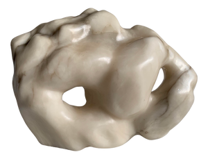 1970s Richard Connelly Abstract Alabaster Torso Sculpture