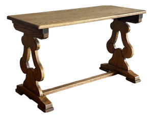 Vintage Oak Console Table