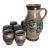 1960s Marzi Remy German Pottery Drinking Set - Pitcher With 6 Glasses For Sale