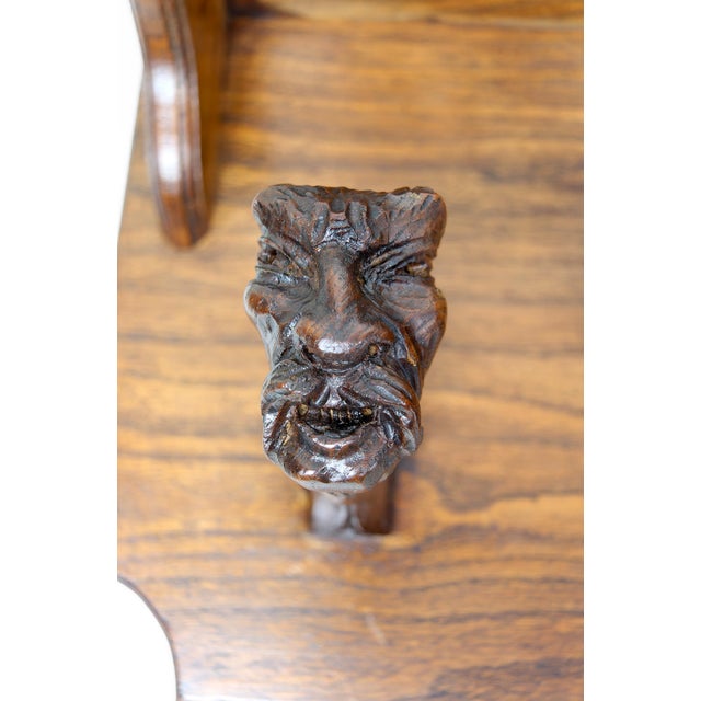 Art Nouveau Gothic Wall Coat Rack with Sculpted Hooks, Early 20th Century For Sale - Image 17 of 18