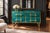 Gold Italian Aqua Blue Murano Glass and Brass Four-Drawer Chest from Justfurnituress SRL For Sale - Image 8 of 9