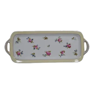 1960s Bernardaud Limoges Porcelain Cake Dish