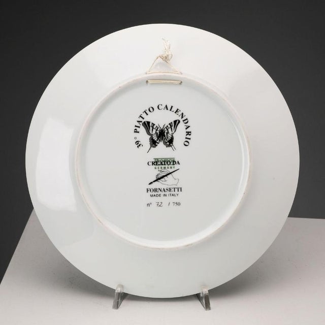 Ceramic Calendar Series Plate by Piero Fornasetti, 1950s For Sale - Image 7 of 9