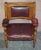 Large Leather & Golden Oak Armchairs, Set of 6 For Sale - Image 14 of 18