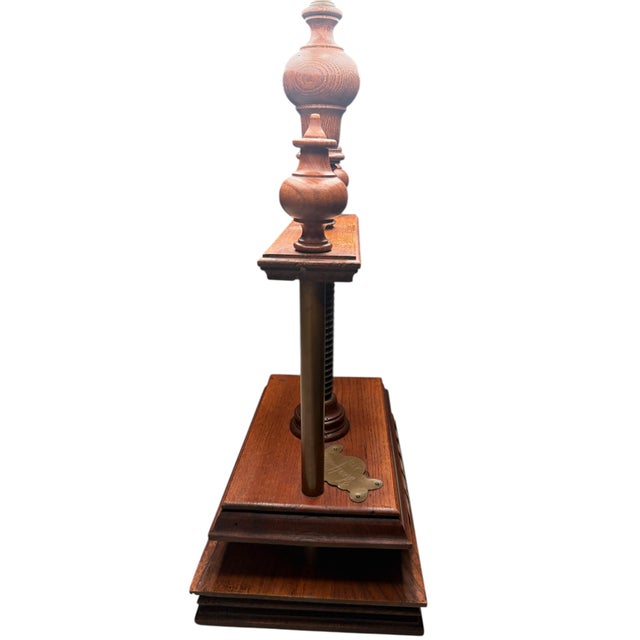 1950s Vintage Norman Perry Book Press Lamp – Rewired With New Linen Shade For Sale - Image 5 of 7