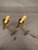 Pair of French hand-forged iron wall sconces dating to circa 1890. Each sconce features an interesting twisted stem and a...