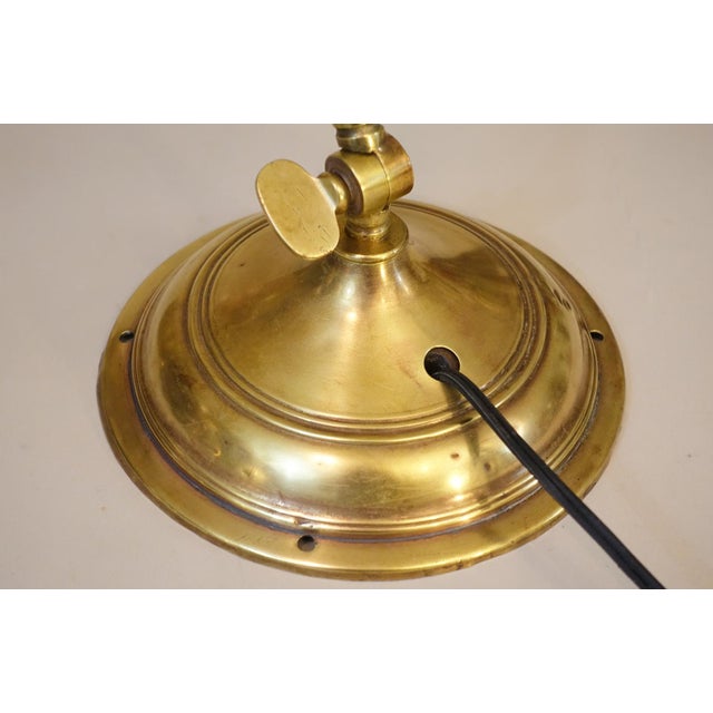 1920s Rare Early Art Deco Industrial Machine Age Brass Elegant Articulating Lamp O C White Faries Era For Sale - Image 12 of 12