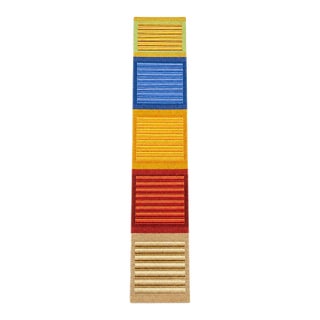 Handwoven Kilim Runner | 1'9" X 11'0" | Scandinavian-Inspired Color Block Design For Sale