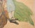 Ira Yeager 20th C. Corfu Woman on Donkey Oil Canvas Painting 6 Ft For Sale - Image 16 of 18
