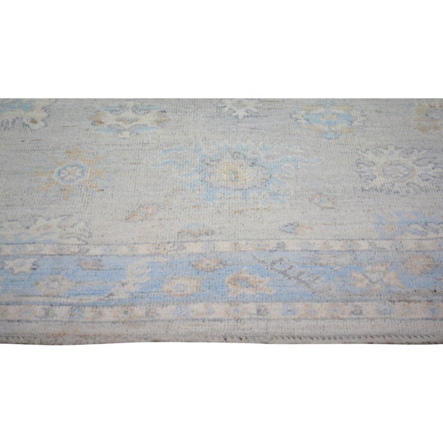 Oushak Hand Knotted Wool Rug, 5'x7' For Sale - Image 4 of 6