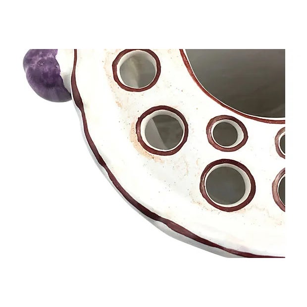 Antique Painted Wall Pocket For Sale In Miami - Image 6 of 9