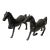 Chinese Bronze Brown Metal Racing Horse Figures - a Pair For Sale - Image 4 of 9