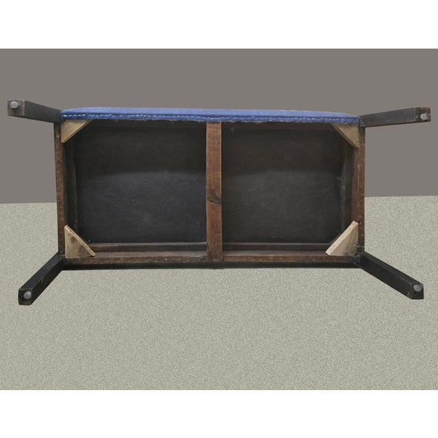 Wood Updated Antique Arts & Crafts Hall Bench For Sale - Image 7 of 8