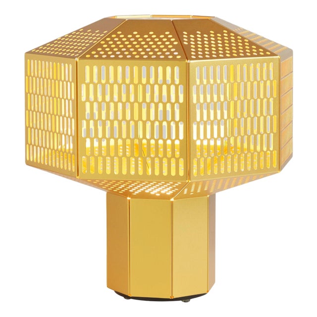 Ma-Rock Table Lamp in Golden Color by Jaime Hayon, 2020 For Sale