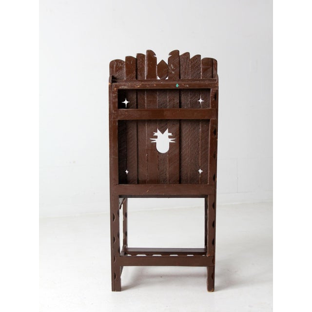 Vintage American Southwesternwood Chair For Sale - Image 10 of 12