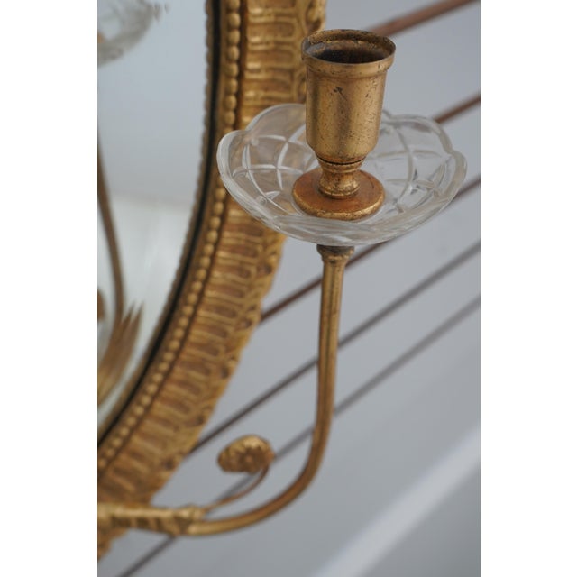 Friedman Brothers Friedman Brothers Gold Framed Candelabra Mirror For Sale - Image 4 of 10