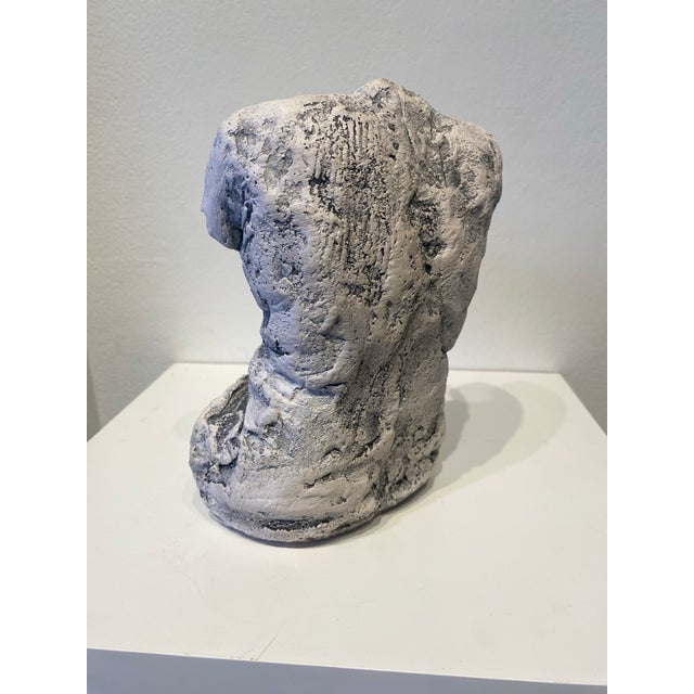 Female Torso Figure Sculpture Clay Body Natural Interiors For Sale - Image 4 of 4