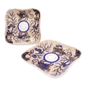 Circa 1740 Coalport Square Dishes, England- a Pair