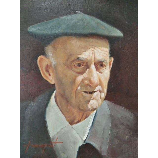 Gray Enric Torres Prat, Portrait, 1995, Oil on Canvas For Sale - Image 8 of 8