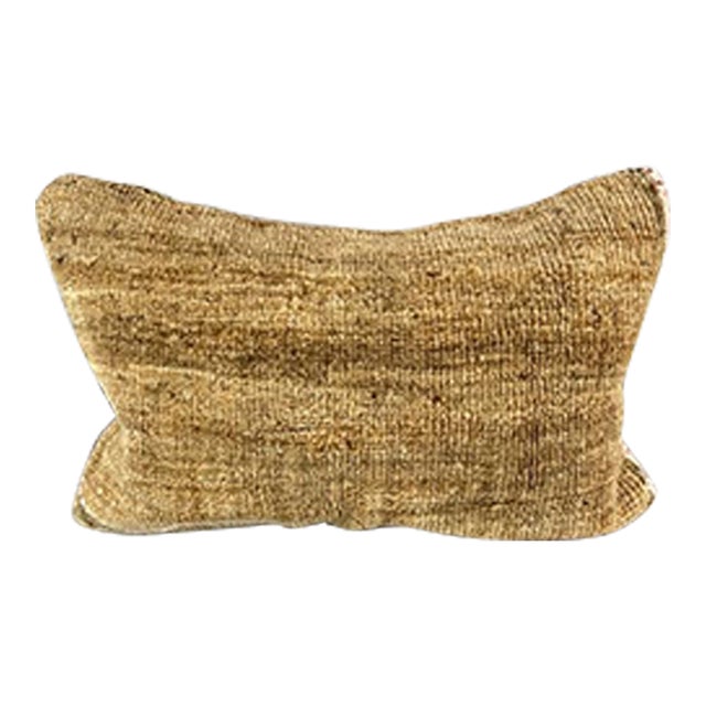 16 x 24 Rug Pillow Golden Haven Turkish Pillow Cushion Cover For Sale