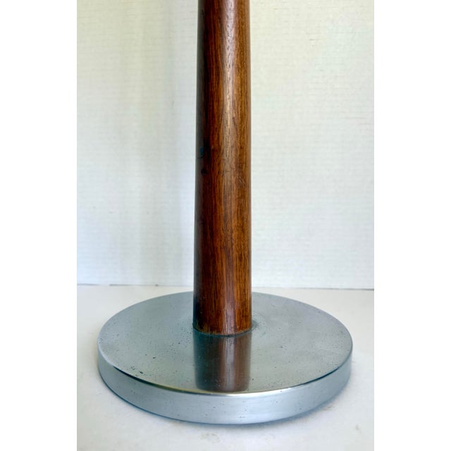 1960s 1960s Duk-It by McDonald Products Walnut & Chrome Drinks Table Smoking Stand For Sale - Image 5 of 10