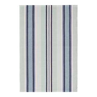 Dash & Albert by Annie Selke Barbados Stripe Woven Cotton Rug, 4' x 6' For Sale