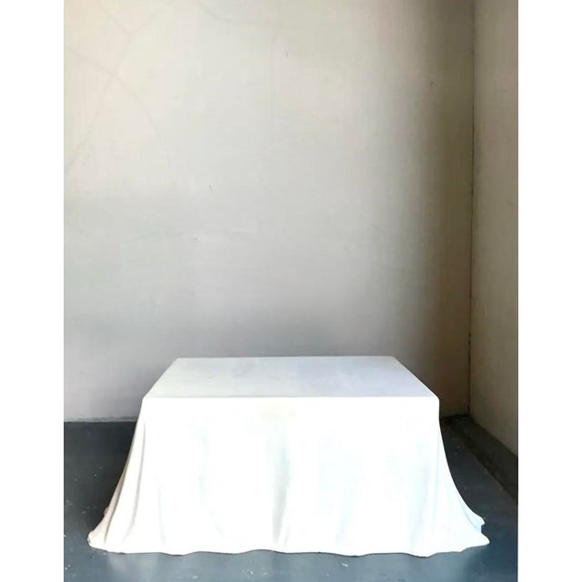 Mid 20th Century Vintage Regency Molded Fiberglass “Tovaglia” Coffee Table After Alberto Bazzani for Studio Tretach For Sale - Image 10 of 12