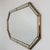 Metal Large Spanish Hollywood Regency Octagonal Gilt Metal and Beveled Mosaic Wall Mirror For Sale - Image 7 of 12
