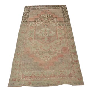 1960s Wool Decorative Oushak Carpet For Sale