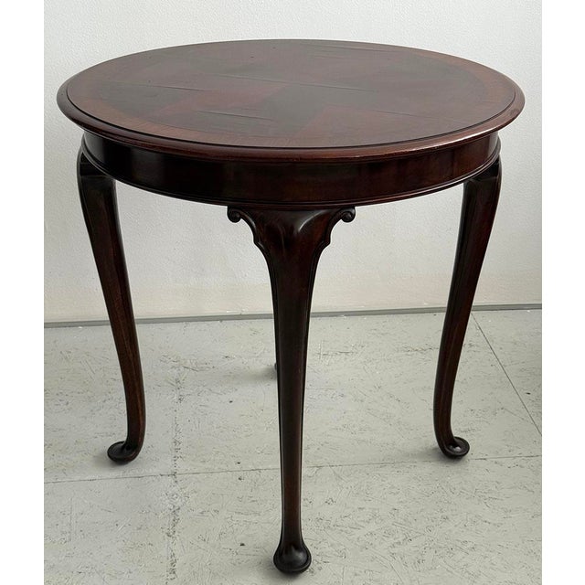 Vintage Round Coffee Table in Gerstel Style, 1930s For Sale - Image 3 of 8