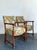 Vintage Twisted Wood Dorothy Draper Upholstered Barley Twist Armchairs For Sale - Image 16 of 18