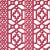 Sample - Schumacher Zanzibar Trellis Wallpaper in Laquer Red For Sale