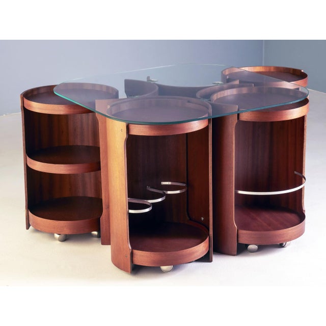 Model 0635 Modular Coffee Table by Dřevotvar Nová Paka, 1977 For Sale - Image 6 of 9