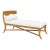 Modern Klismos Teak Patio Chaise Lounge For Sale