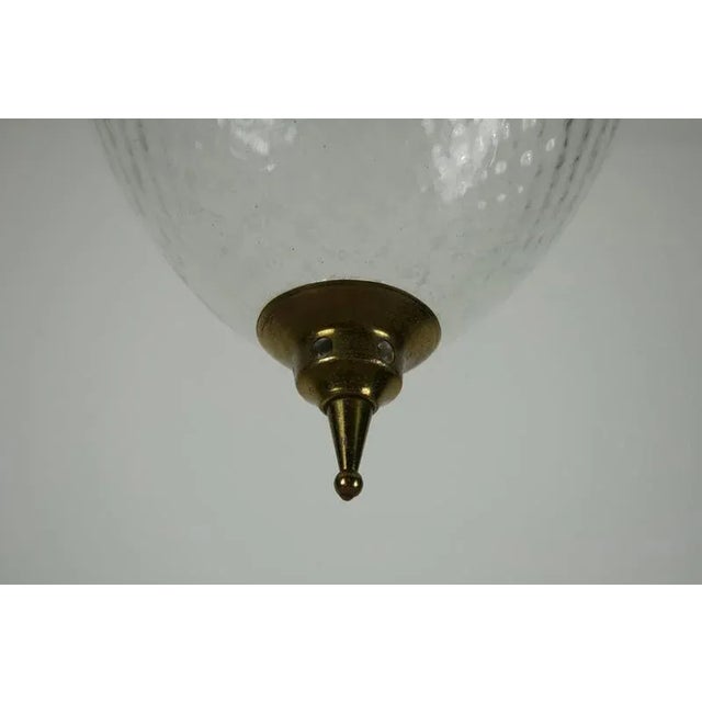 Mid-Century Modern Italian Pendant Lamp in Brass and Glass, 1960s For Sale - Image 14 of 18