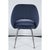 Late 20th Century Saarinen Executive Armless Chairs in Navy Velvet For Sale - Image 5 of 9