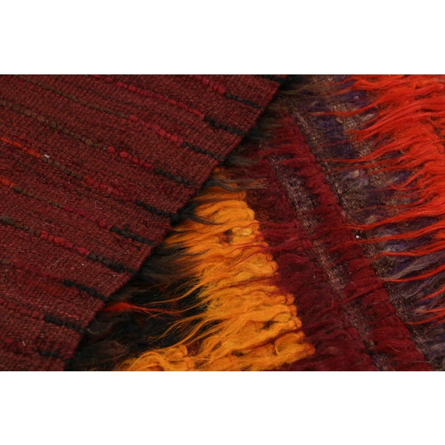 Textile Vintage Tulu Runner Rug With Colorful Geometric Patterns, From Rug & Kilim For Sale - Image 7 of 7