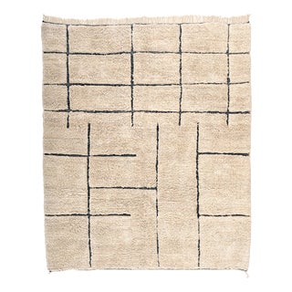 Hand-Knotted Wool Rug by Azele Studio For Sale