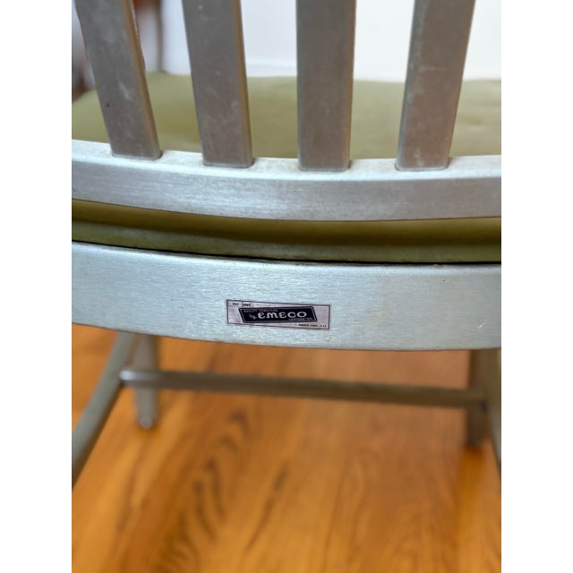 1950s 1958 Olive Green Emeco 1022 Chair For Sale - Image 5 of 5