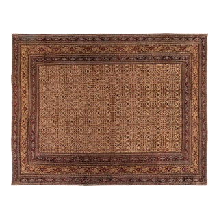Exquisite 1900s Oversized Antique Persian Meshad Rug For Sale