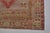 Textile Vintage Distressed Turkish Oushak Rug in Crimson Red, Navy Blue & Soft Sage For Sale - Image 7 of 10