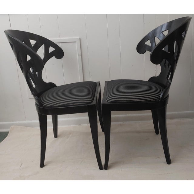 1980s Italian Postmodern Chairs, Pietro Constantini for Ello, a Pair For Sale In New York - Image 6 of 11