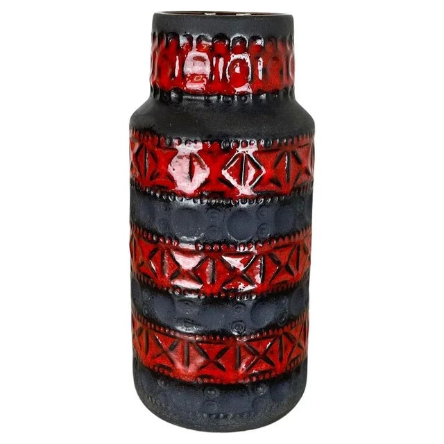 Colorful Fat Lava Pottery Vase from Bay Keramik, Germany, 1970s For Sale - Image 16 of 16